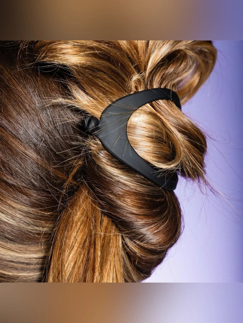 NEW Gimme beauty Thick Hair Lay Flat Clip Curved Design Black Jaw Teeth RARE